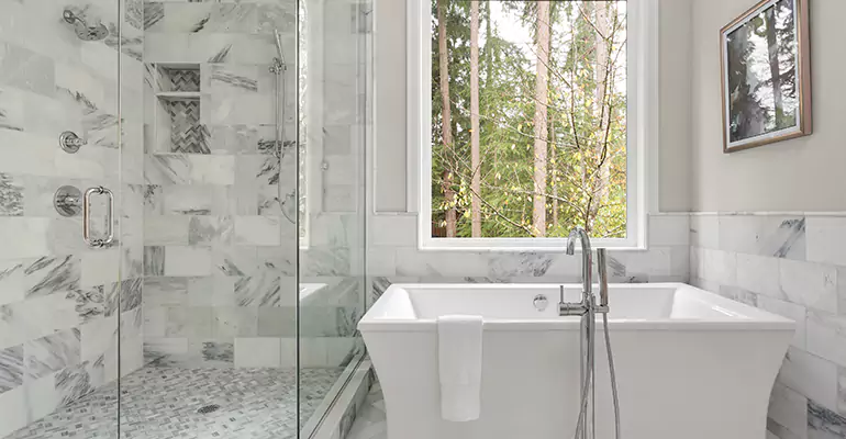 Bathtub to Tile Shower Conversion in Durham